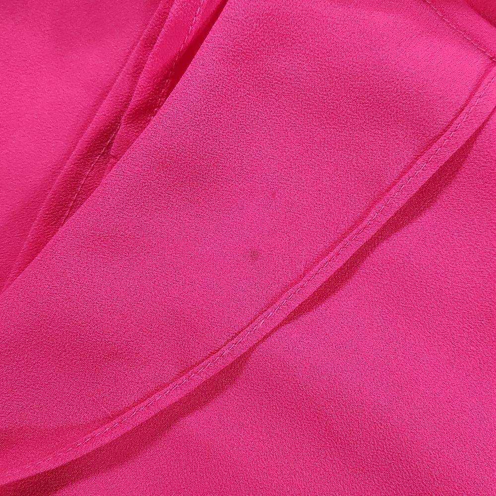 🔹️Anthropologie Badgley Mischka Hot Pink Spaghetti Strap Maxi Dress Size 6 - Picture 11 of 11